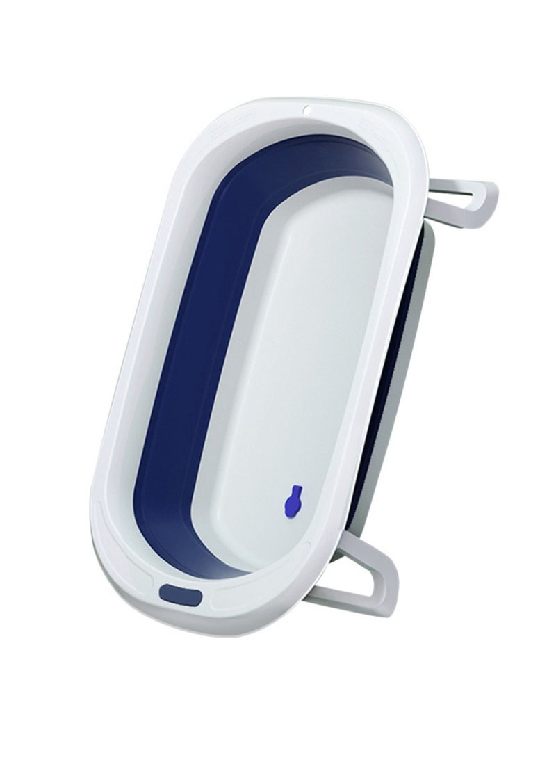 Moms Magic Portable Foldable Baby Bathtub with Color-Changing Water Plug | Easy to Clean & Comfortable for Babies to Sit or Lie | Lightweight & Compact Design  - Image 1