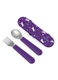 Bentgo Kids Stainless Steel Utensils Set - Unicorn  - Image 1