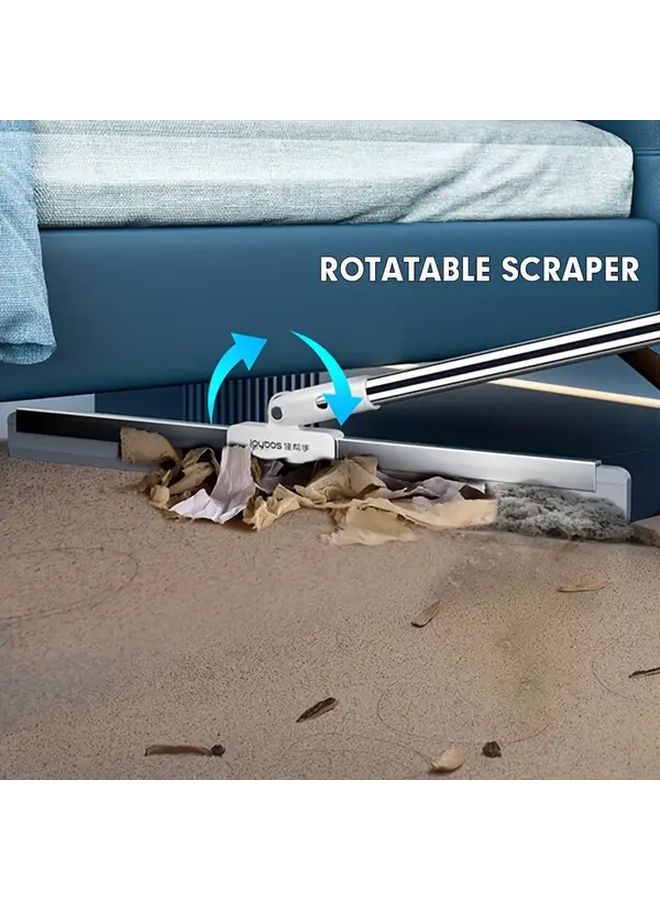 Heavy Duty Widened Silicone Floor Scraper Squeegee 50cm Rotatable Alloy Reinforced Multi Surface - Image 5