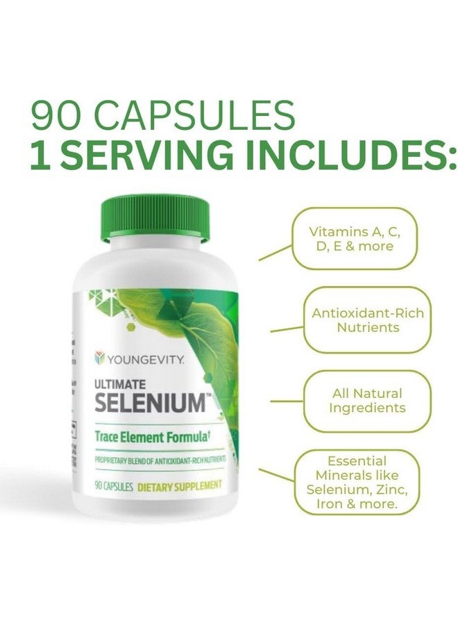 youngevity (INTERNATIONAL SHIPPING) Youngevity Ultimate Selenium 100 mcg 4 Bottles 90 Capsules Each - Image 3