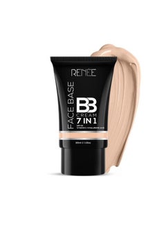 Renee Face Base Bb Cream 7 In 1 With Spf 30 Pa+++Butterscotch 30Ml; Enriched With Hyaluronic Acid & Vitamin C; Hydrates Nourishes & Smoothens Skin  - Image 1