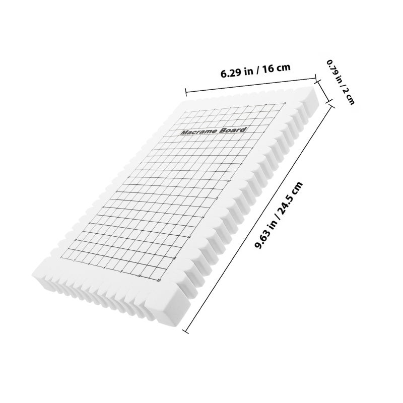 Foam Knotting Board for Bracelet Making, Strong and Comfortable with Clear Alignment Grid - Image 2