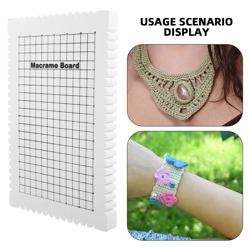 Foam Knotting Board for Bracelet Making, Strong and Comfortable with Clear Alignment Grid - Image 5