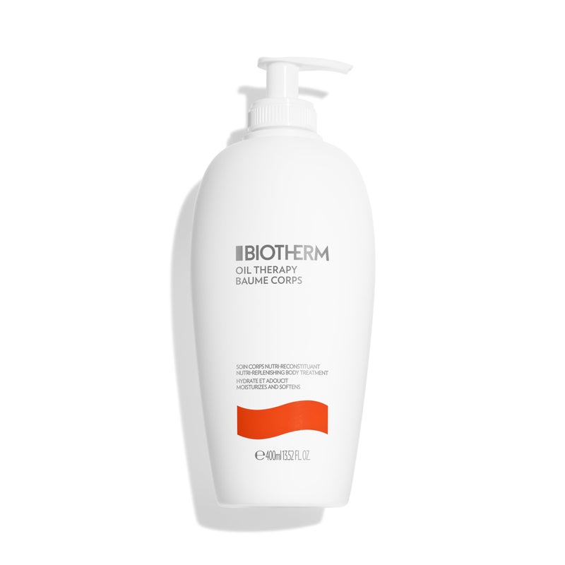 BIOTHERM حليب الجسم من بيوثيرم لعلاج الزيت للبشرة العادية إلى الجافة، لوشن مغذي مع مستخلص نواة المشمش، غني بالبلانكتون البيولوجي المتجدد، مزيج نباتي بنسبة 8% وفيتامين E، 13.5 أونصة سائلة. - Image 1