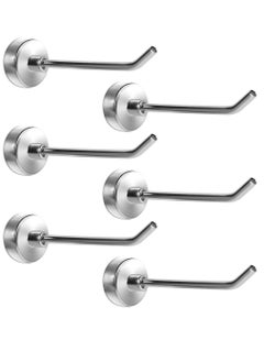 Excefore Magnetic Hooks 6 Pack 3 Inch Long Magnetic Cruise Hook Carrying capacity 15 lb+ Heavy Duty Magnets Hook for Hanging Large Metal Magnetic Hooks for Cabins Grill Fridge Door  - Image 1