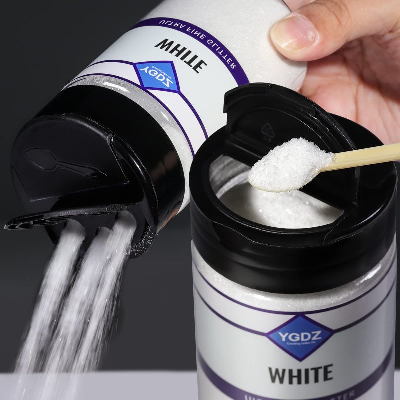 YGDZ White Glitter - Fine, Clear, Extra Fine - 140G (4.93OZ) Snow Glitter for Crafts, Resin Arts & Festivals - Image 4