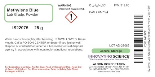 ALDON Lab-Grade Methylene Blue Powder, 25g - The Curated Chemical Collection - Image 2