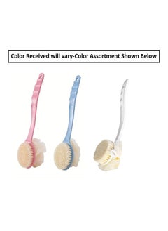 HIAS 2 Pack Long-Handle Soft Bristle Back Scrubber - Gentle Exfoliating Body Brush for Shower, Non-Electric, Durable Plastic, Ideal for Men & Women, Enhances Skin Health & Cleansing Mix Color  - Image 2
