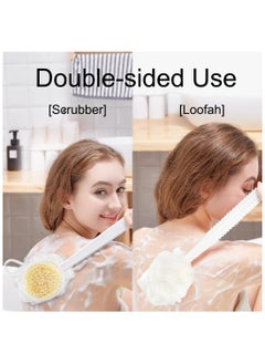 HIAS 2 Pack Long-Handle Soft Bristle Back Scrubber - Gentle Exfoliating Body Brush for Shower, Non-Electric, Durable Plastic, Ideal for Men & Women, Enhances Skin Health & Cleansing Mix Color  - Image 3