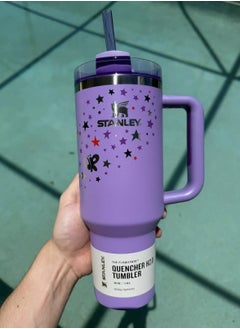 Olivia Rodrigo Limited Edition Stanley 40oz Tumbler – Exclusive Artist Collaboration Travel Mug with Vacuum-Insulated Stainless Steel Body, Leakproof FlowState Lid, Reusable Straw & Carry Handle – Keeps Drinks Hot or Cold for Hours – Collector’s Cup for Stylish Hydration, Coffee, Tea, Smoothies & More