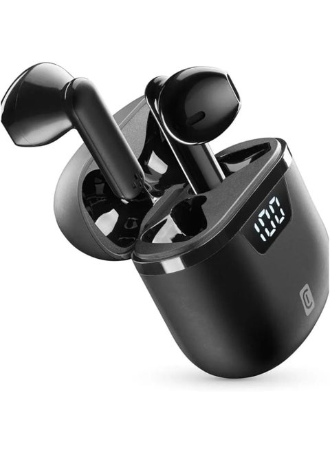 Cellularline SEEK Wireless Headset  offer a completely wireless experience, eliminating the hassle of tangled wires and providing freedom of movement.The Earbuds Provide up to 3 Hours of Continuous Playback on a Single Charge ( BLACK )