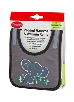 Clippasafe Padded Harness And Reins - Elephant Motif  - Image 1