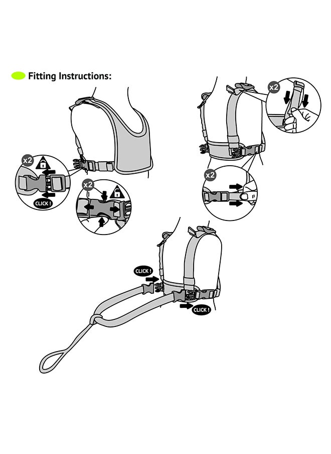 Clippasafe Padded Harness And Reins - Elephant Motif  - Image 3