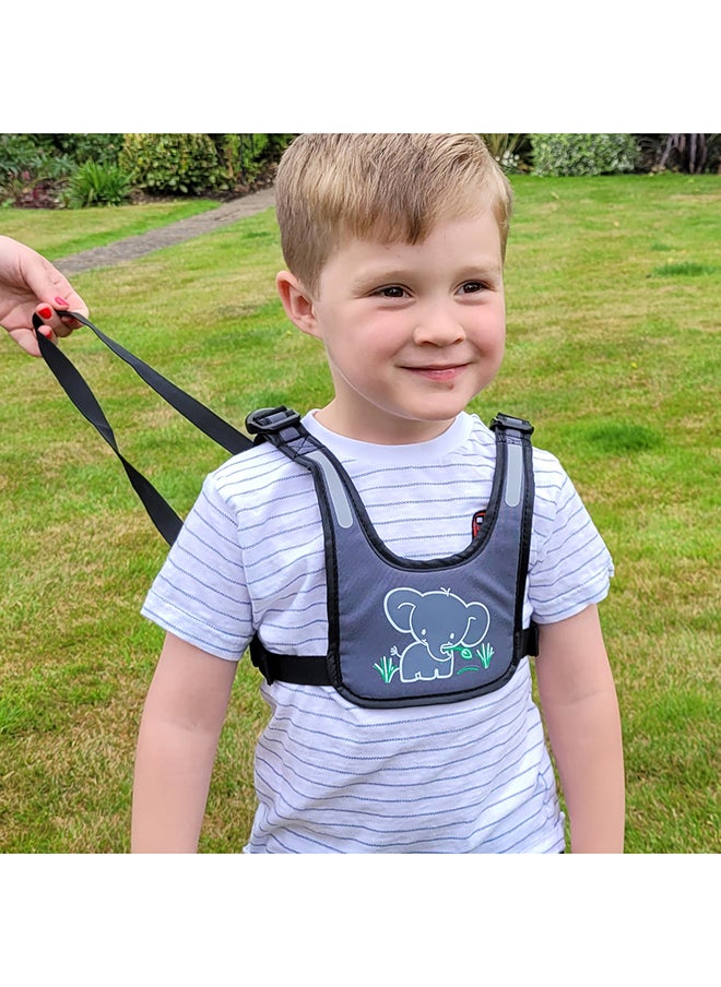 Clippasafe Padded Harness And Reins - Elephant Motif  - Image 2