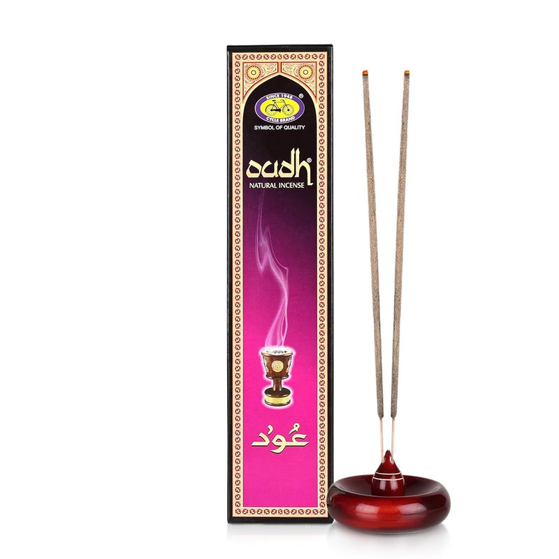 CYCLE Cycle Pure Oudh Natural Incense Sticks Long Lasting Masala Bathi for a Special and Divine Prayer Experience Pack of 6 14 Sticks per Pack - Image 2