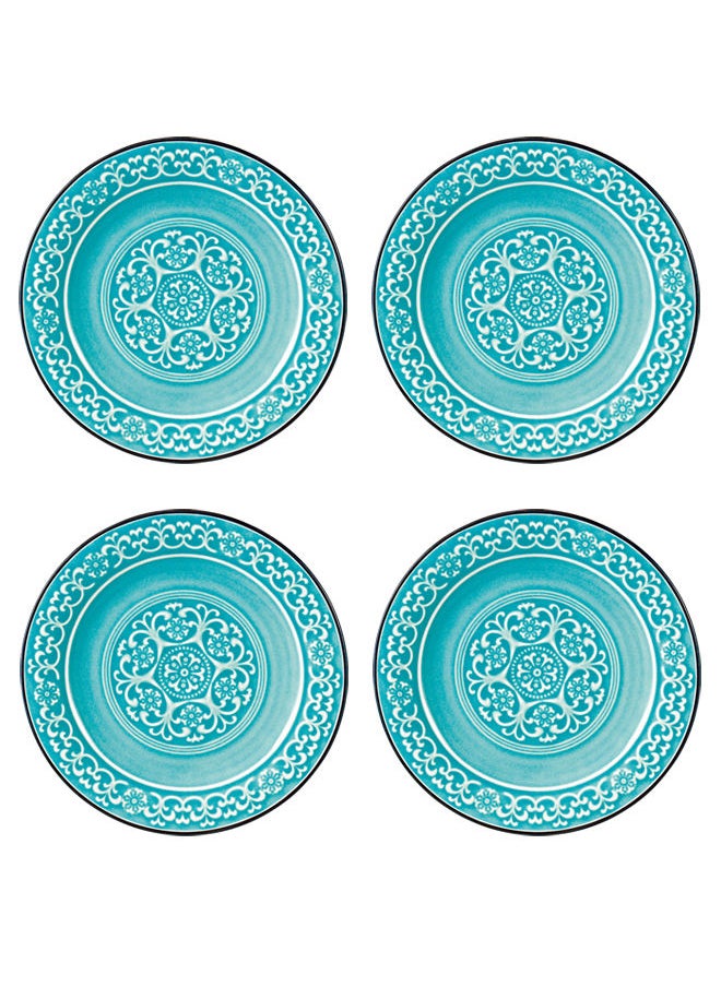 Trust - 20-Piece Porcelain Dinnerware Set Light Blue - Image 1