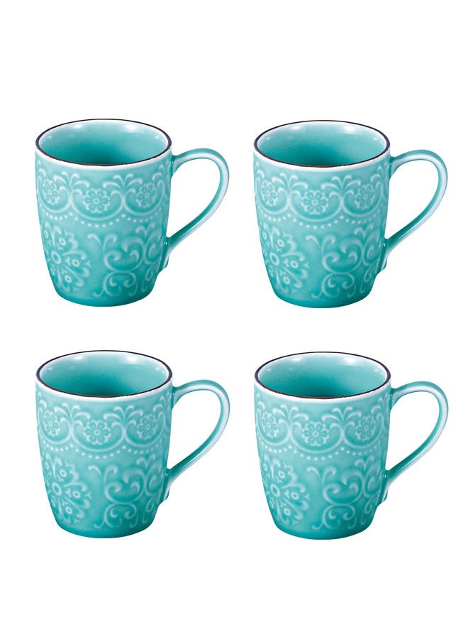 Trust - 20-Piece Porcelain Dinnerware Set Light Blue - Image 1