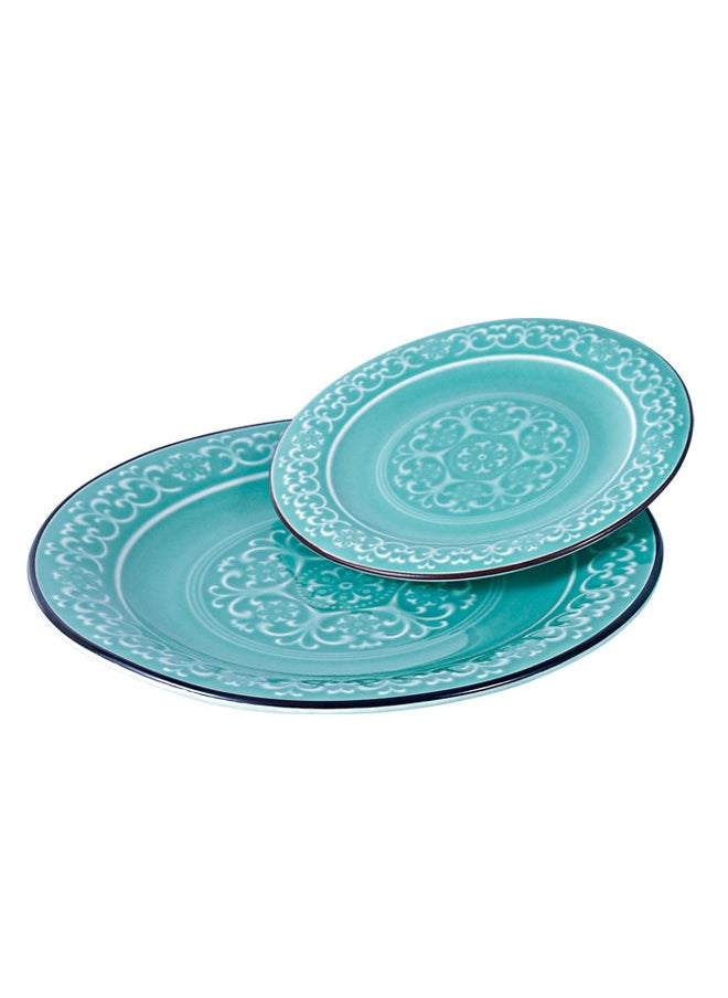 Trust - 20-Piece Porcelain Dinnerware Set Light Blue - Image 1