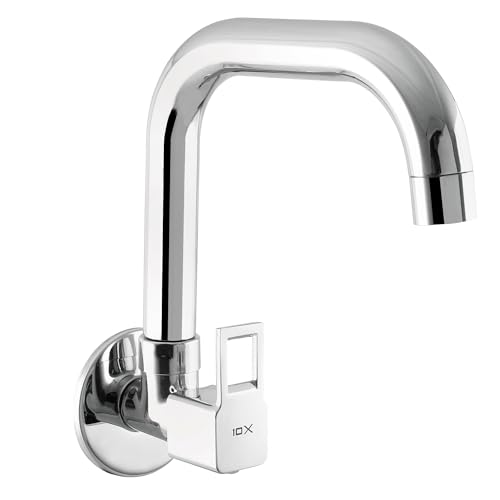 10X Brass Kitchen Sink Tap STT-98779 Wall Mount (Round) - Image 1
