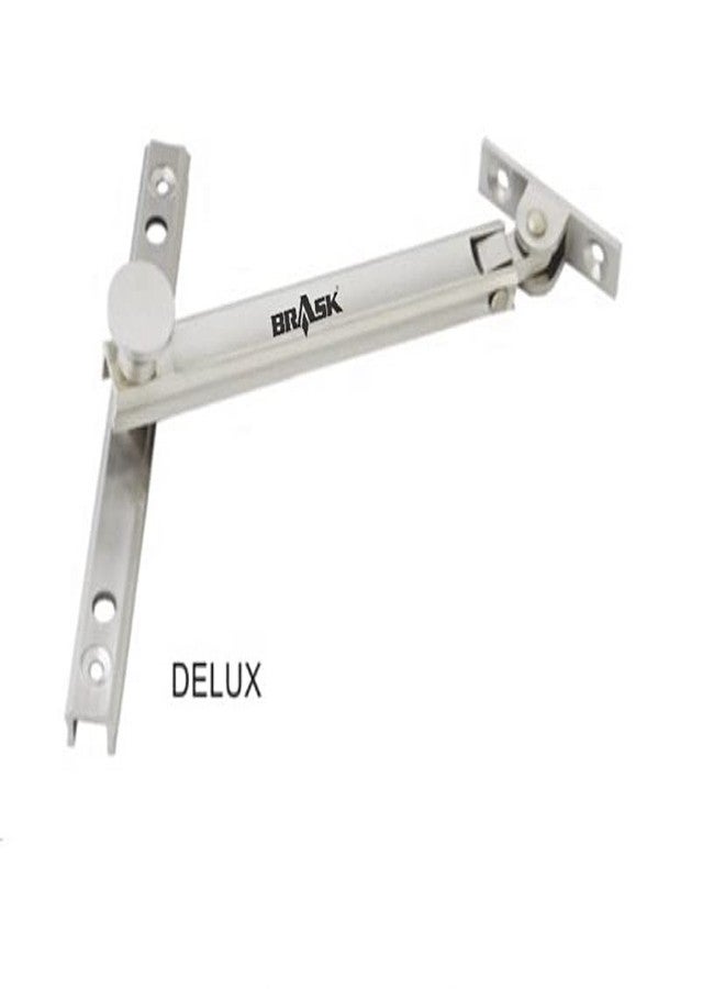 BRASk Brass Deluxe Window Stay 6" (150 MM) Silver Satin Finish (Pack of 2) - Image 2