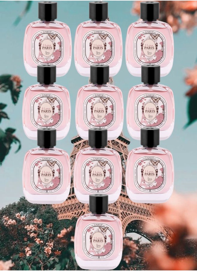 لايفلي 10 قطع عطر اي لوف باريس 100 مل  - Image 1