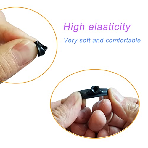 Luckvan Silicone Ear Tips for Galaxy Buds Pro Replacement Earbuds Tips for Galaxy Buds Pro Earbuds 6 Pairs LMS Black - Image 2