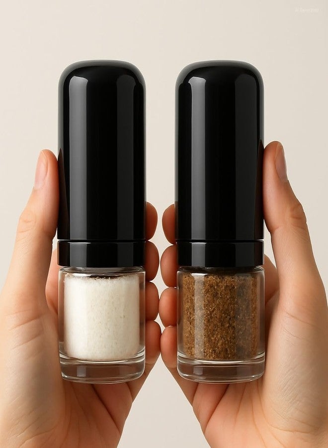 2heet Victory Salt & Pepper Dispenser Set – 2 Pcs BPA-Free Acrylic Seasoning Shakers with Easy Grip & Airtight Lids – Reusable Spice Jars for Kitchen, Dining Table & Restaurants - Image 4