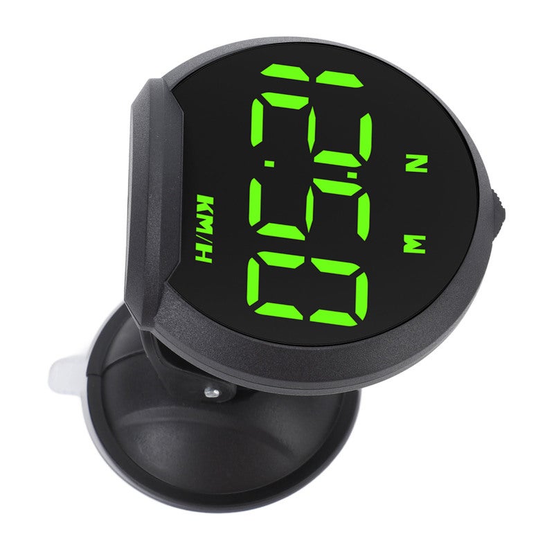 عدّاد سرعة GPS مع شاشة عرض علوية متعددة الوظائف - شاشة LED عالية الوضوح لعرض الوقت والمسافة والارتفاع - شاشة عرض علوية عالمية للسيارات تناسب جميع المركبات - Image 2