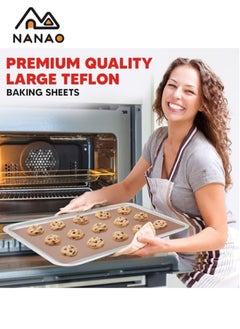 NANAO 5 Piece Oven Grill Mat Teflon Sheet for Heat Press Transfer Non-Stick Paper Reusable Heat Resistant Craft, High-temperature oven food-grade Baking Cloth Nonstick Oilcloth  - Image 3