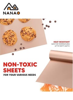 NANAO 5 Piece Oven Grill Mat Teflon Sheet for Heat Press Transfer Non-Stick Paper Reusable Heat Resistant Craft, High-temperature oven food-grade Baking Cloth Nonstick Oilcloth  - Image 5