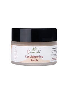 kaumudi Lip Lightening Scrub | For Women and Men | Handmade with Natural Ingredients | For Dry, Chapped, Pigmented, Tanned & Nicotine affected Lips | Lighten, Brightens & Softens Lips | 30 GM / 1.06 fl Oz  - Image 1