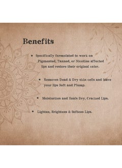 kaumudi Lip Lightening Scrub | For Women and Men | Handmade with Natural Ingredients | For Dry, Chapped, Pigmented, Tanned & Nicotine affected Lips | Lighten, Brightens & Softens Lips | 30 GM / 1.06 fl Oz  - Image 3