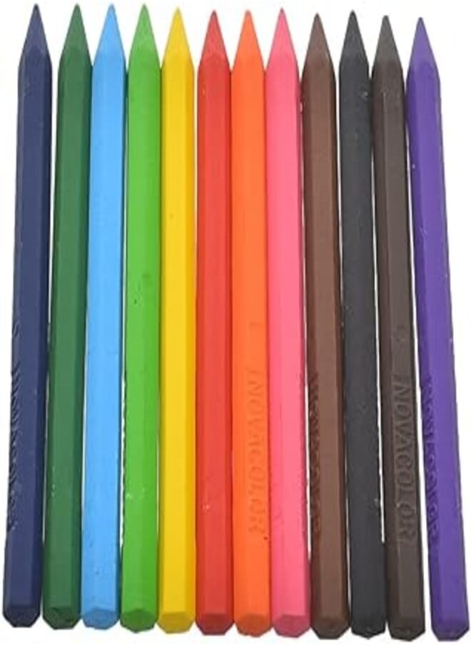 NOVA Nova color nc2112 pastel crayons - set of 12 