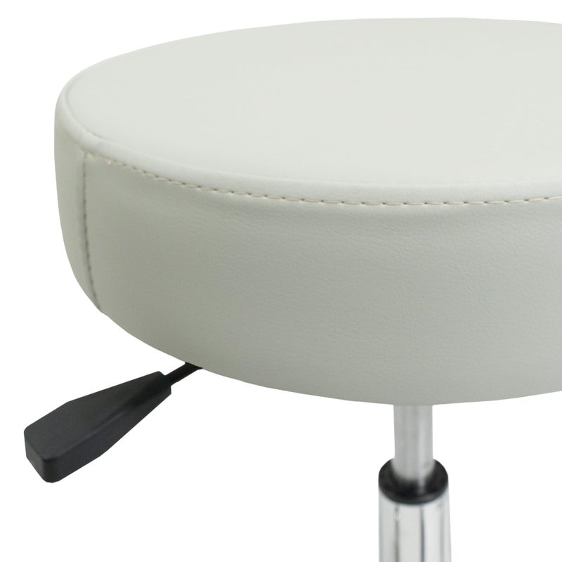 EarthLite Pneumatic Rolling Stool, Std Height, 19â€ - 25", Sterling - Image 3