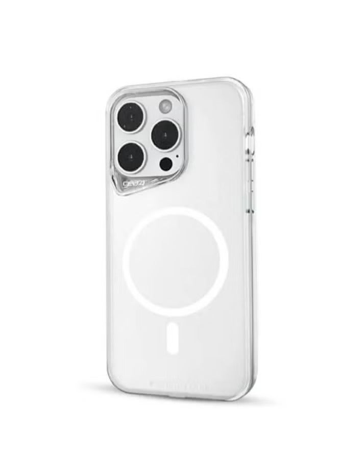 جيرفور جراب جيرفور ايفون 13برو (iPhone 13 pro)  يدعم الشحن اللاسلكي ماج سيف MageSafeمضاد للصدمات, غطاء حماية مغناطيسي مضاد للخدش مصنوع من البولي يورثين الحراري عالي الجودة - شفاف - Image 1