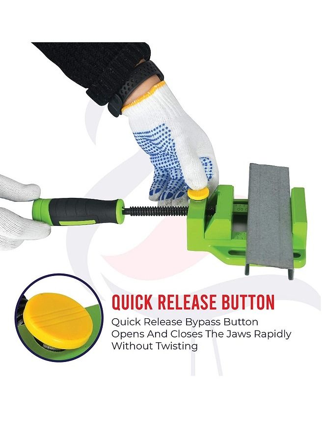 Flat Vise Tong Vises Aluminum 2.5"  Alloy Drill Press Vise Flat Pliers - Image 3