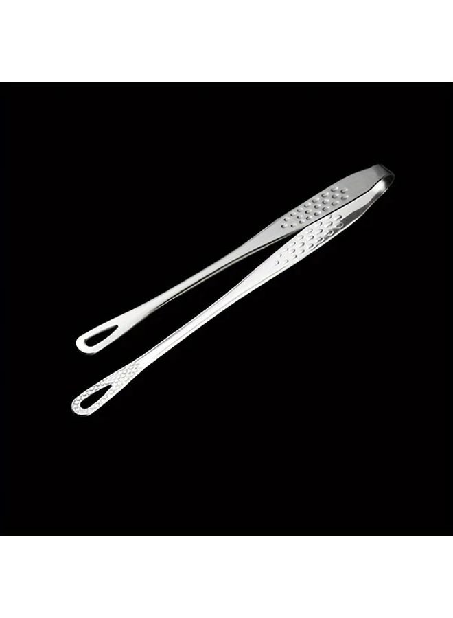 Stainless Steel Medium Food Tongs Extended Length BBQ Grill Claw For Picnic Buffet - Image 1
