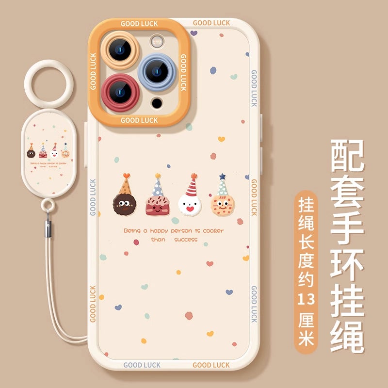 Donut Apple 15 Mobile Phone Case New Iphone17Promax Silicone Cute 16Pro All-Inclusive Soft Shell 14 - Image 1