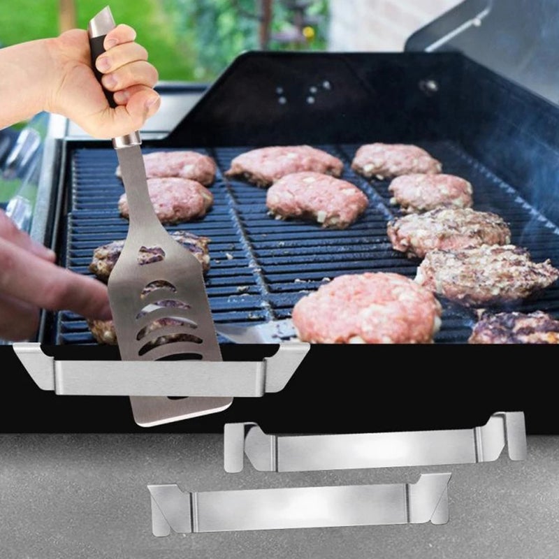 2pcs Griddle Spatula Holders Griddle Tool Holder BBQ Shovel Spatula Storage Rack - Image 1