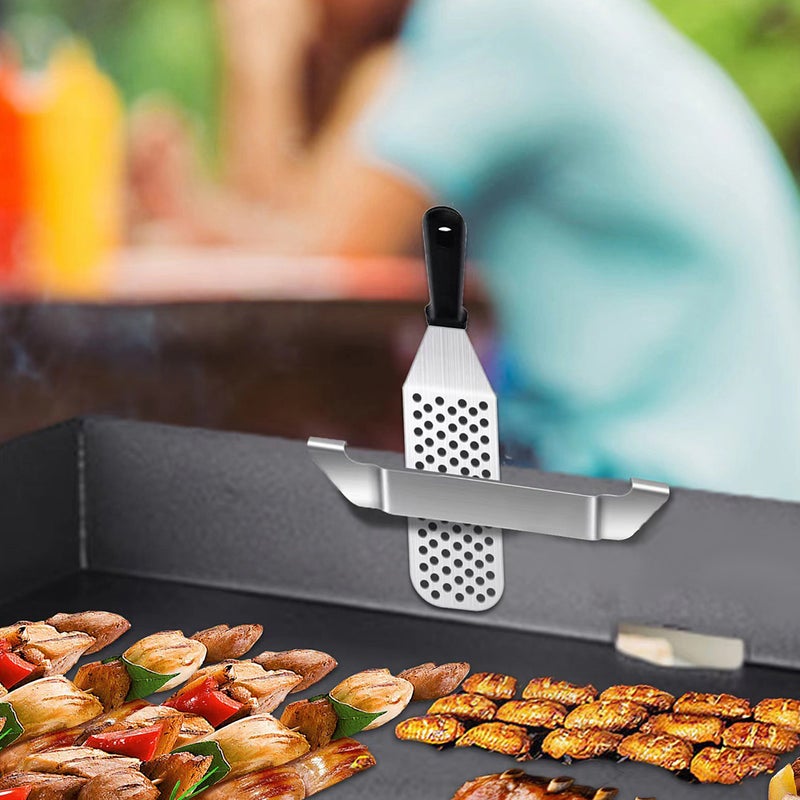 2pcs Griddle Spatula Holders Griddle Tool Holder BBQ Shovel Spatula Storage Rack - Image 2