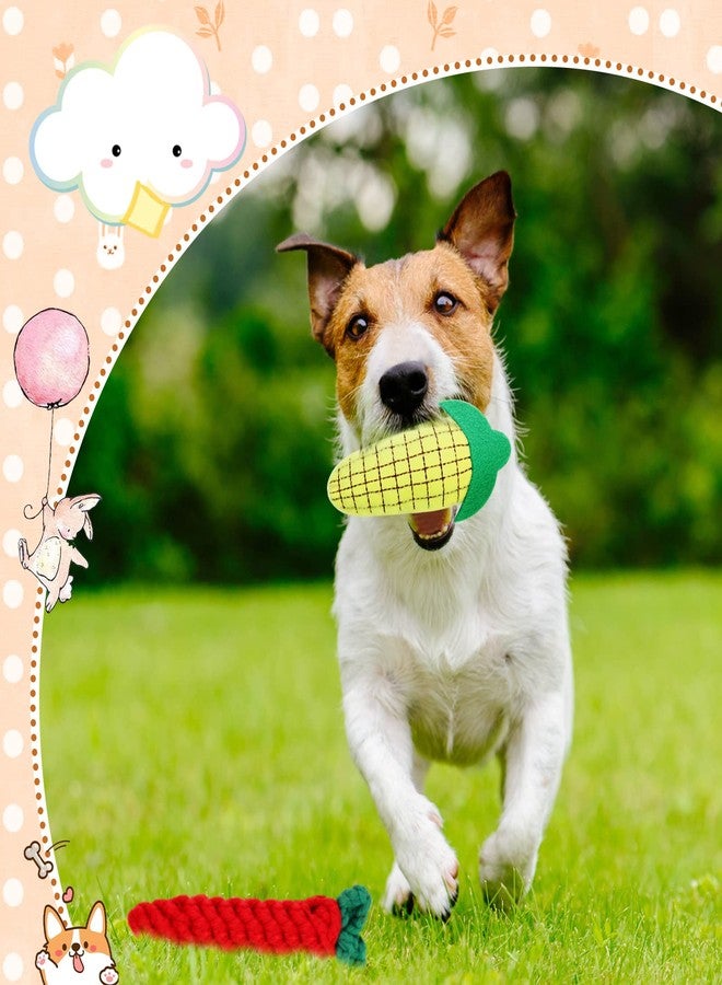 Reginary Mexican Dog Costume Accessories Cinco De Mayo Fiesta Dog Bandana Mexican Pet Scarf with Dog Straw Hat Pepper Shape Dog Teething Toys Corn Entertaining Puppy Toys Small Dogs Carnival Party Supplies - Image 3