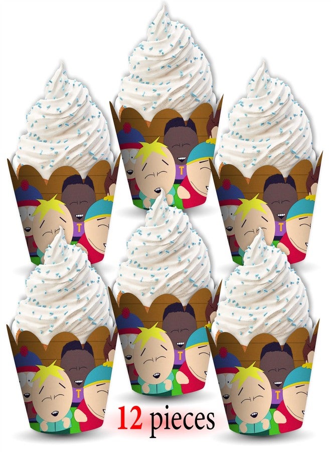 Seyal South Paark Cupcake Wrapper Set for Birthday Parties - Decorative Cartoon-Inspired Cupcake Holders for Adults - Unique and Colorful Party Supplies for Celebrations, Events & Gatherings - Image 2