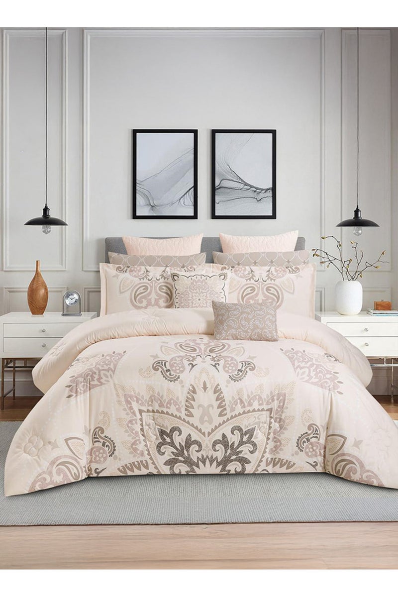 Melen Double summer bedspread 10 pieces - Rivera - Dark creamy - Image 1