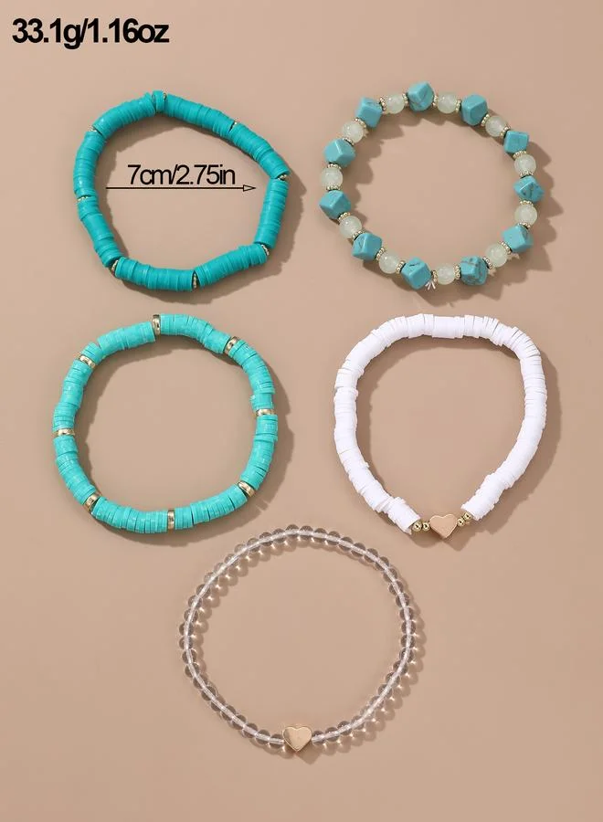 Take Two  Pack of 5 - Beaded Bracelet for Women | Best Price UAE
