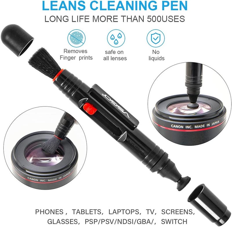 VSGO Professional Camera Lens Cleaning Kit for Canon, Nikon, Sony, Pentax DSLR Lenses - Includes Lens Pen, Air Blower, and Fluid (DKL-15D) - Image 3