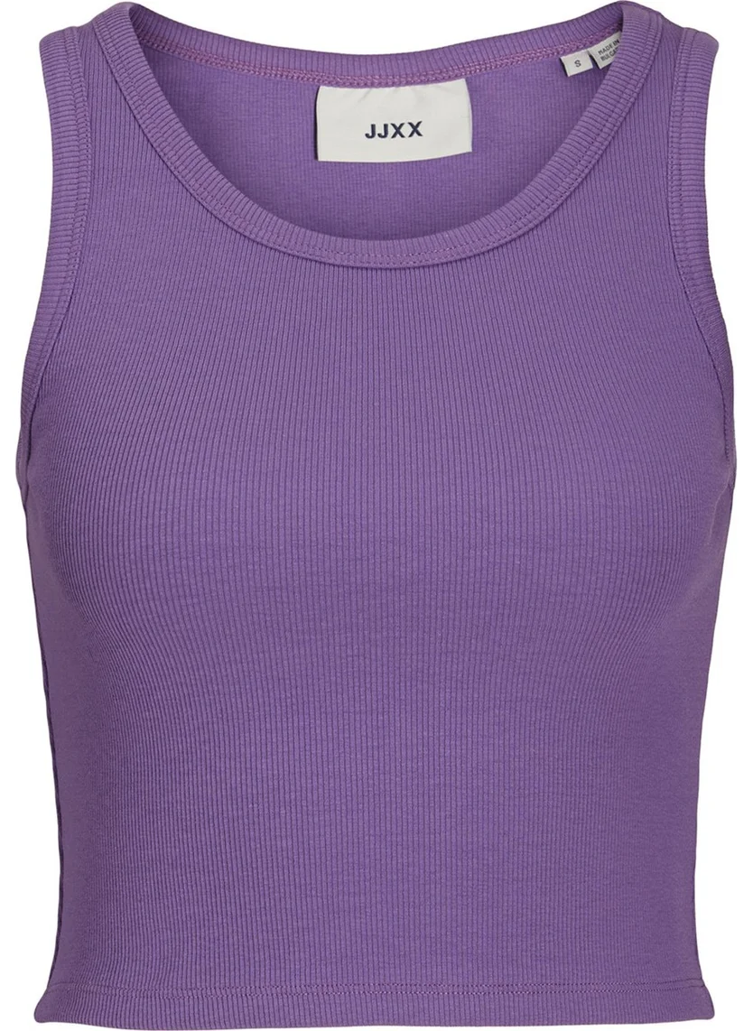 JJXX Classic Collar Purple Women's T-Shirt 12200401