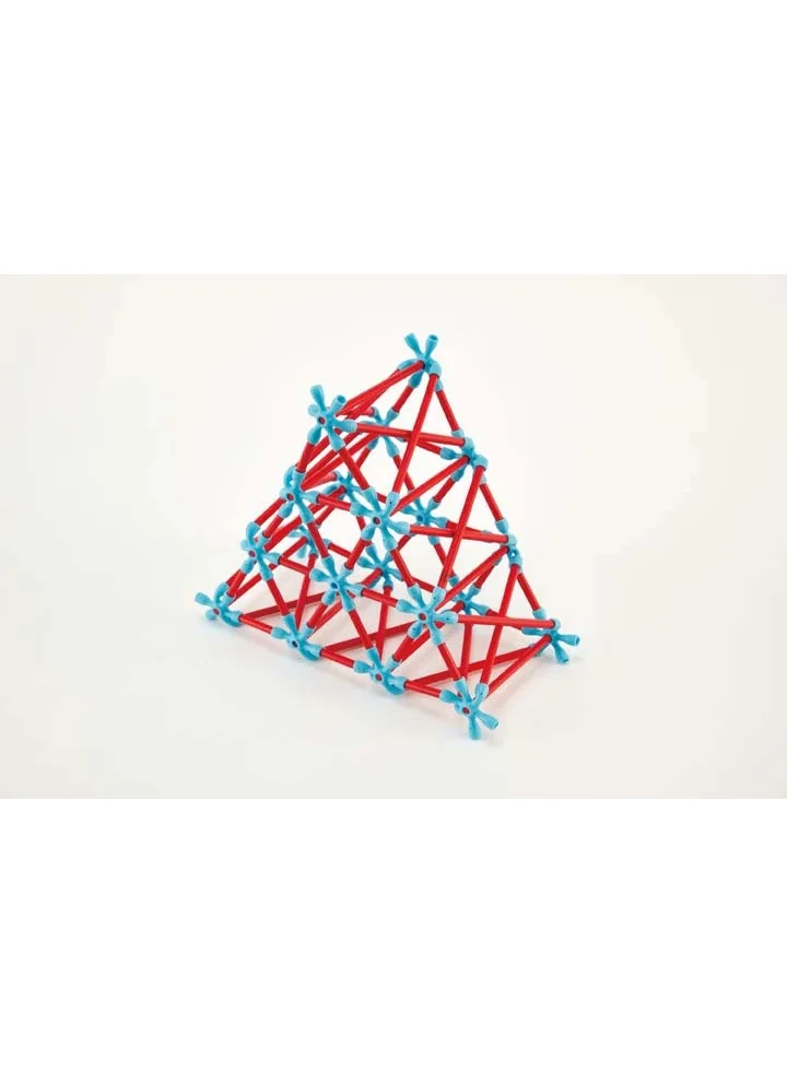 هيب Hape Flexistix Creativity Kit | Bamboo Construction Set with 105 Sticks and 28 Connectors | Eco-Friendly Building Toy for Kids | Compatible with Flexistix Kits | Ages 4 and Up