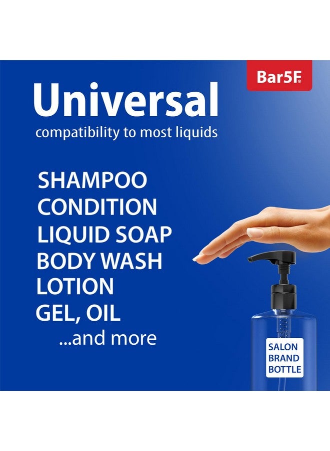 Bar5F Pump for 33.8-Oz Shampoo and Conditioner Liter Bottles (1" inch Bottle Neck 28/410) 2-Pack - Image 5