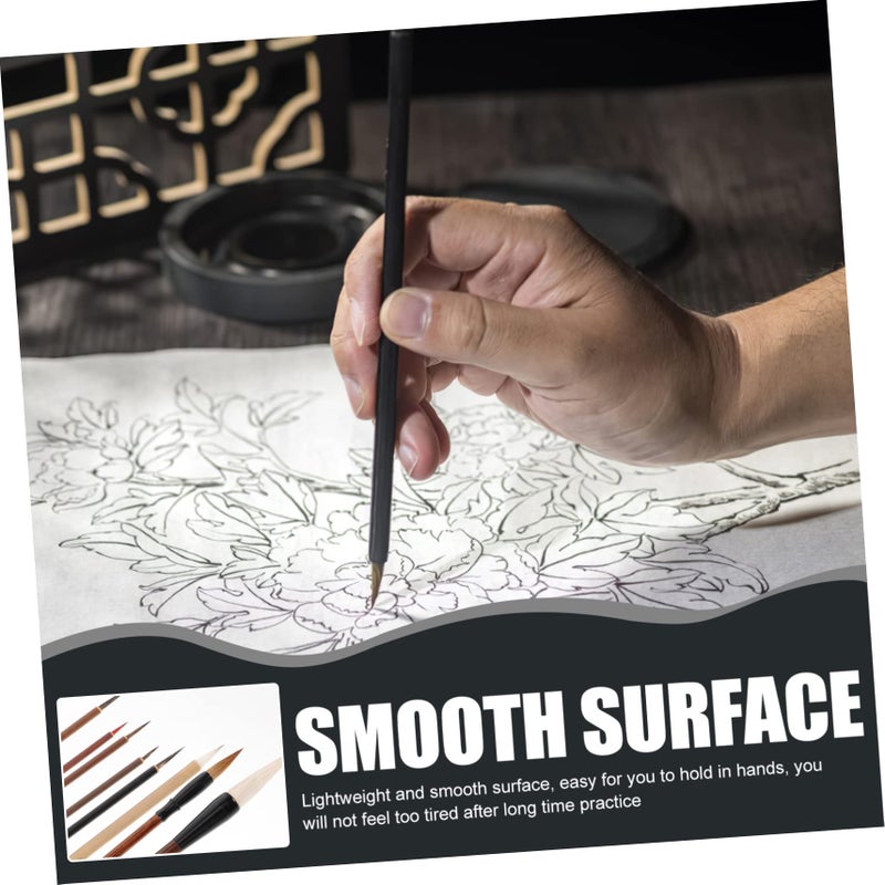 Goat Hair Traditional Chinese Painting Brush Pen for Calligraphy Watercolor and Drawing - Image 5