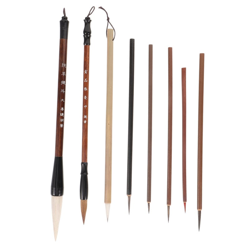 Goat Hair Traditional Chinese Painting Brush Pen for Calligraphy Watercolor and Drawing - Image 2